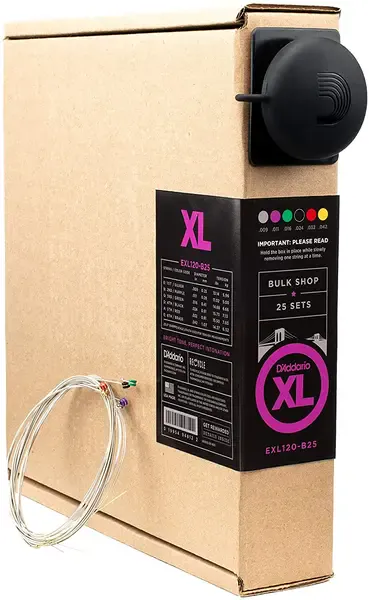 Струны для электрогитары D'Addario XL Nickel EXL120-B25 9-42, 25 комплектов