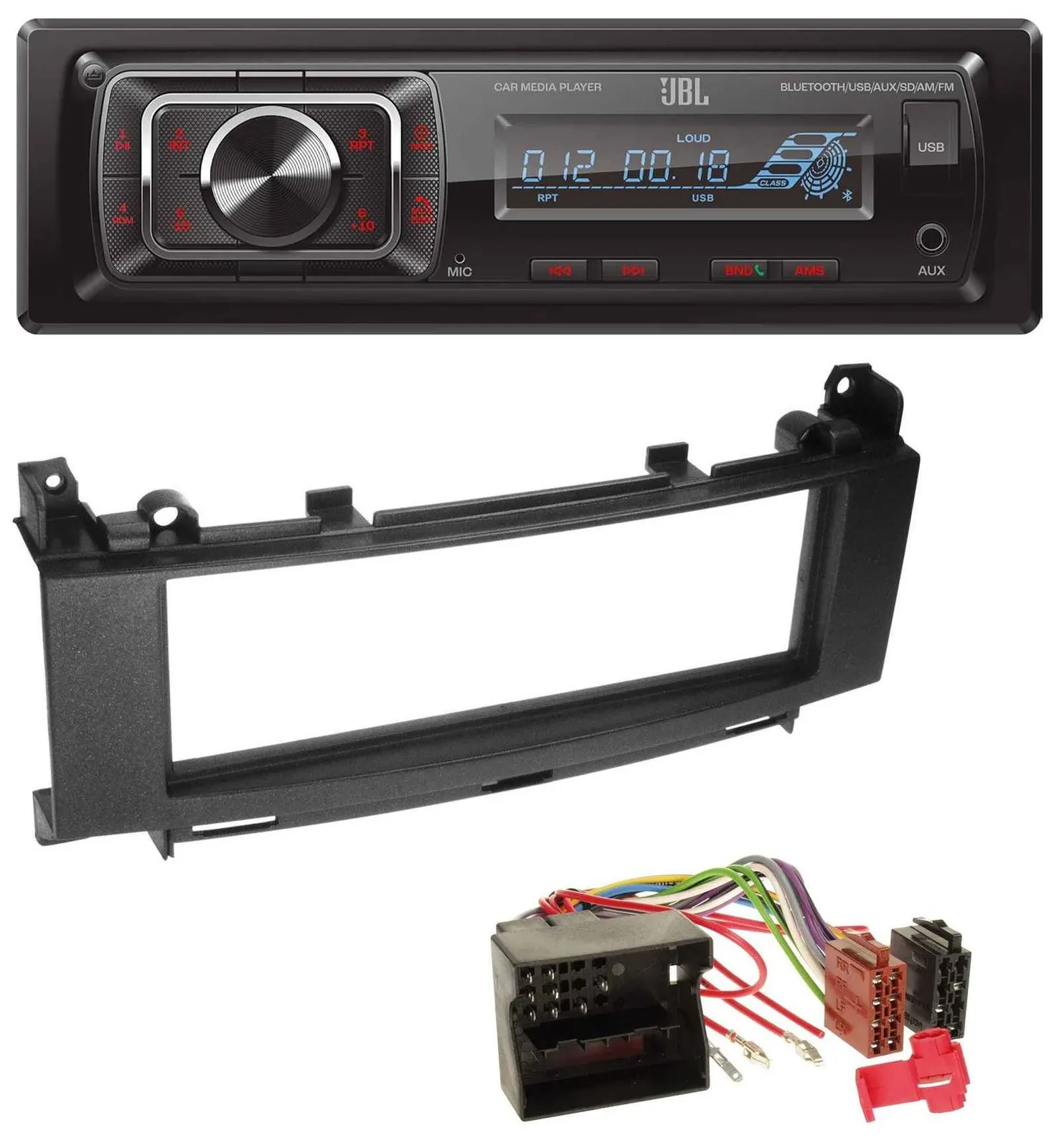 JBL SD AUX MP3 USB Bluetooth Autoradio für Mercedes A-Klasse W169 B-Klasse W245
