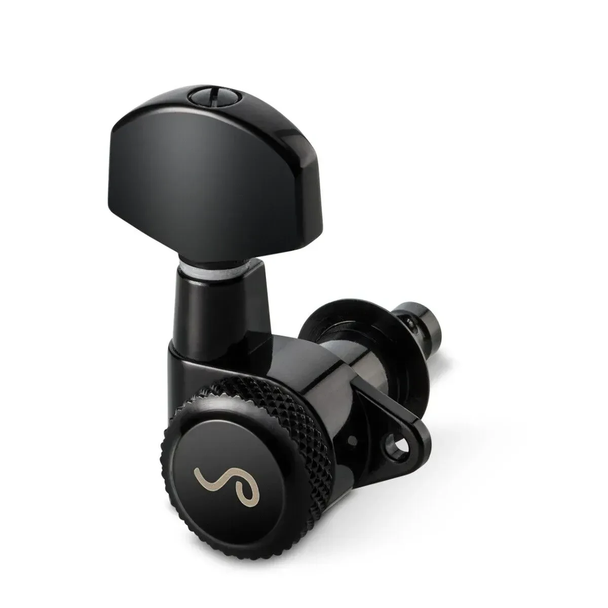 Колки для гитары Schaller M6 блокируемые, крепление 90°, 3x3, черные (набор, 6 шт.)