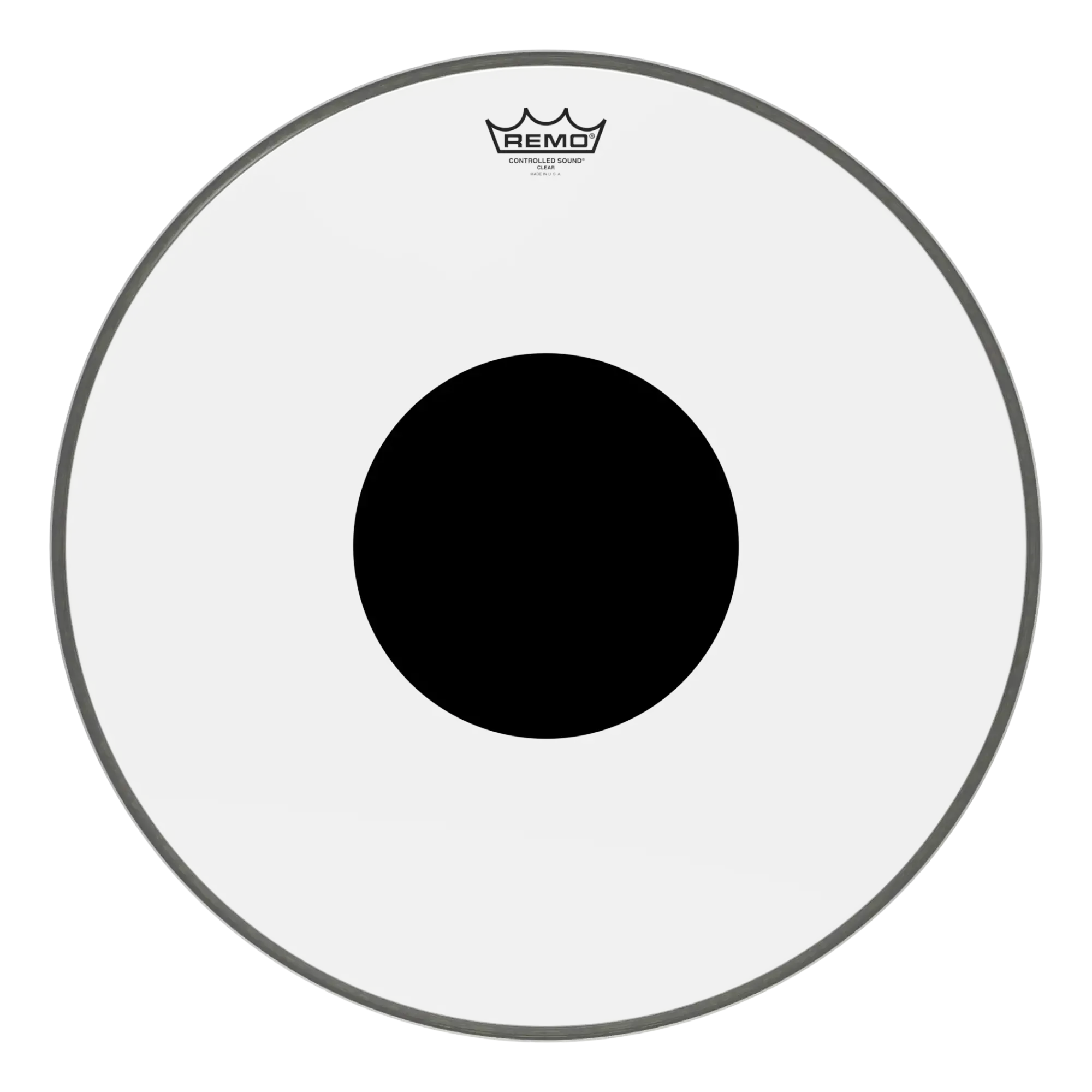 Пластик для барабана Remo 20" Controlled Sound Clear Black Dot
