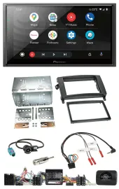 Pioneer USB 2DIN DAB Lenkrad Bluetooth Autoradio für Mercedes A- B-Klasse W169 T