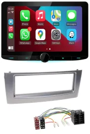 Kenwood MP3 USB DAB Bluetooth Autoradio für Fiat Punto Grande Punto ab 05 grau