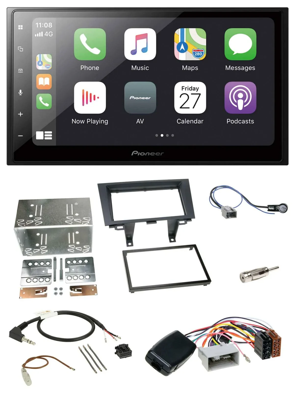 Автомагнитола для Honda CR-V (2006–2012) Pioneer 2DIN, Bluetooth, DAB, USB