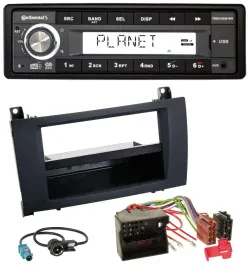 Continental USB 1DIN AUX DAB MP3 Autoradio für Mercedes SLK (R171, 2004-2011)