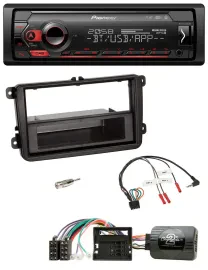 Pioneer Lenkrad USB DAB Bluetooth Autoradio für Skoda Fabia 5J 2007-2014