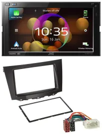 Автомагнитола для Suzuki Kizashi JVC 2-DIN DAB, MP3, Bluetooth, USB (с 2009)