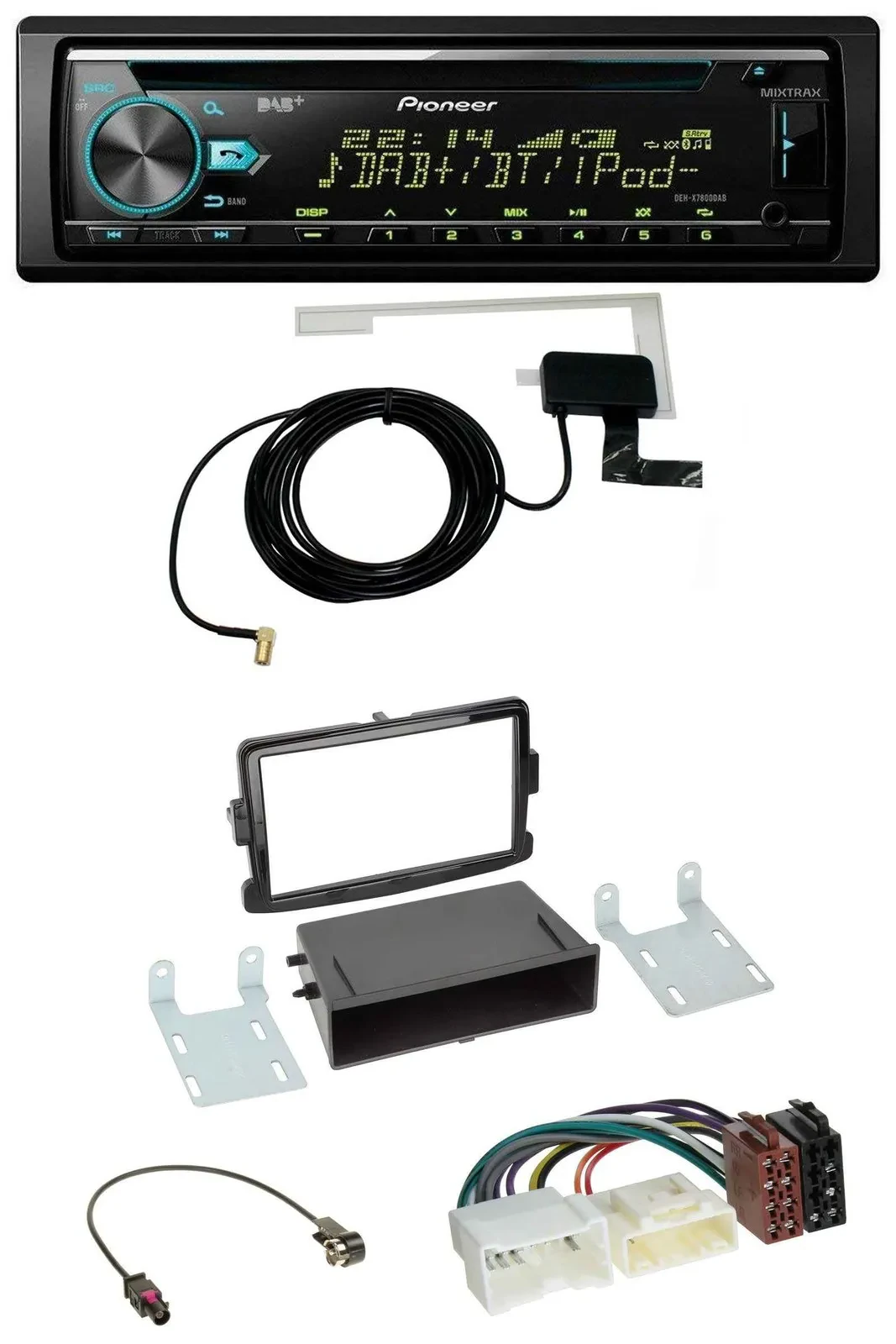 Pioneer MP3 AUX CD USB DAB Autoradio für Dacia Lodgy Sandero Opel Vivaro