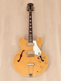 Электрогитара полуакустическая Epiphone Casino Natural Pre-Elitist Revolution 1996  Japan  w/Lennon Mods