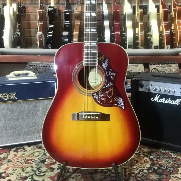 Акустическая гитара Epiphone Hummingbird HS Cherry Sunburst China 2000's