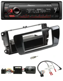 Автомагнитола Pioneer USB DAB Bluetooth для Seat Ibiza, чёрный глянец