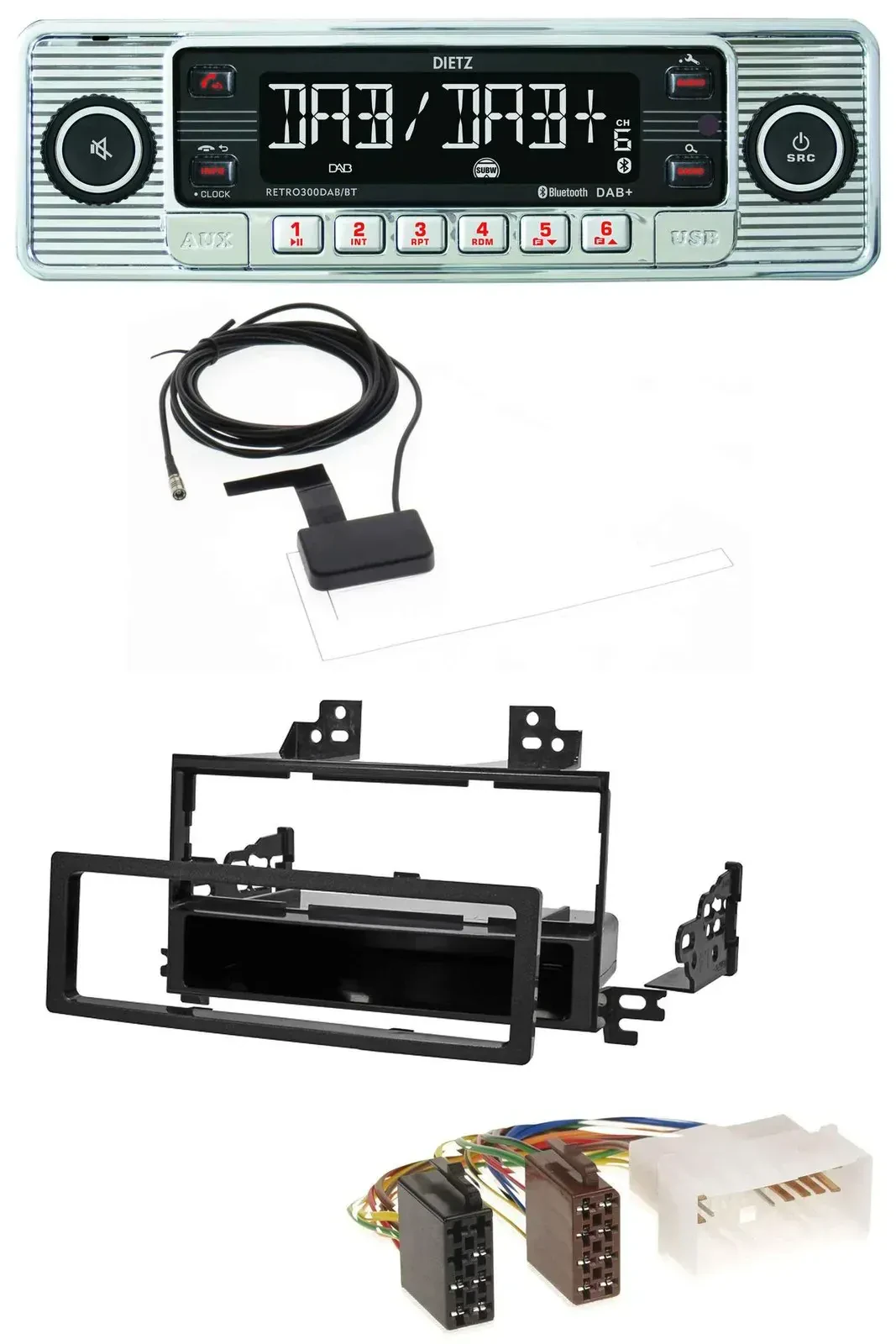 Dietz Bluetooth USB MP3 DAB Autoradio für Kia Rio Hyundai Accent 2006-2011