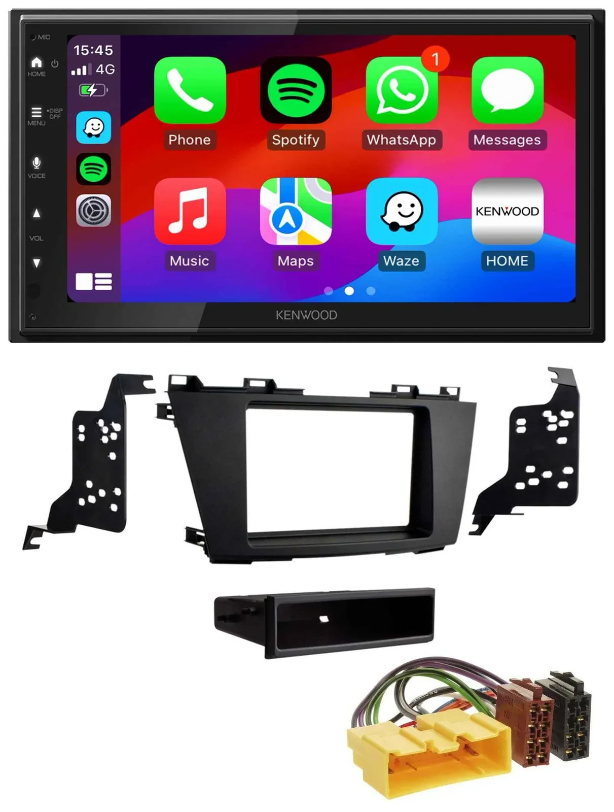 Kenwood MP3 USB DAB 2DIN Bluetooth Autoradio für Mazda 5 (CR, ab 2010)