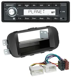 Continental USB MP3 AUX 1DIN Autoradio für Kia Soul (PS ab 2014) schwarz