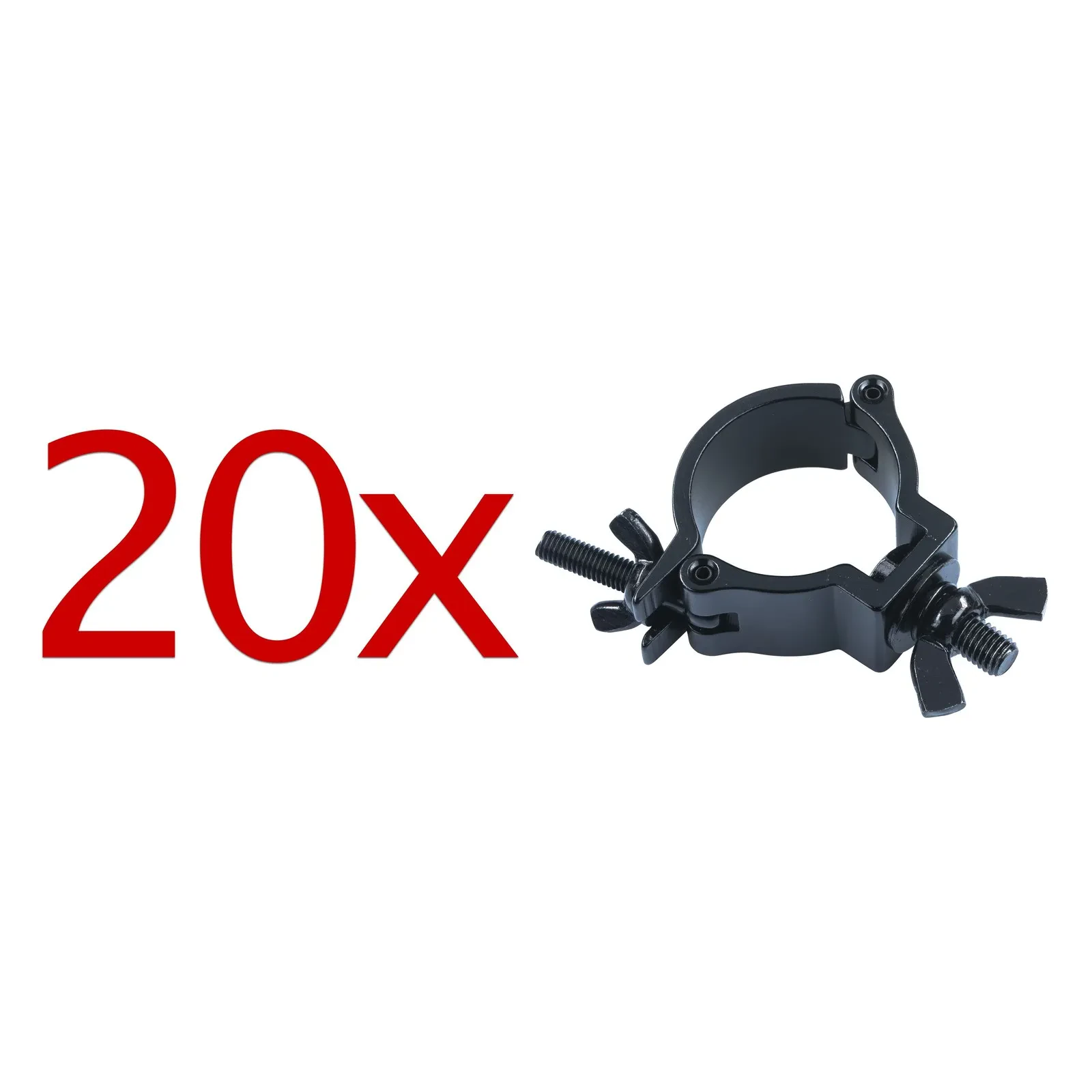 LightmaXX 20x Black Half Coupler Set, ST-501, 48-51mm, 100Kg