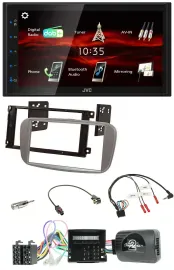 JVC USB Bluetooth Lenkrad DAB 2DIN Autoradio für Ford Mondeo S-Max 2007-14 CAN s