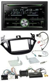 Pioneer Bluetooth Lenkrad DAB 2DIN USB CD Autoradio für Opel Adam Corsa E ab 201