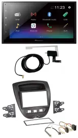 Pioneer DAB MP3 Bluetooth 2DIN USB Autoradio für Peugeot 107 Citroen C1 Toyota A