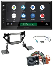 Kenwood DAB Bluetooth USB MP3 2DIN Autoradio für Opel Adam Corsa E 2017-2019