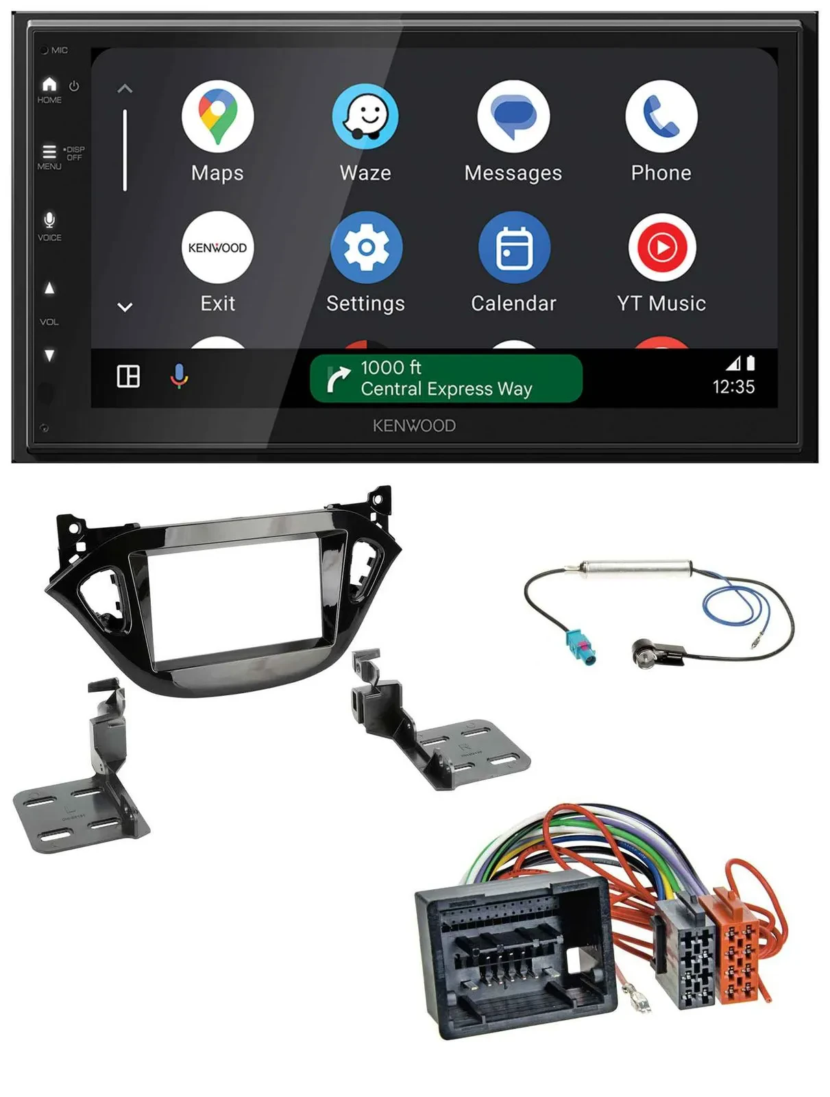 Kenwood DAB Bluetooth USB MP3 2DIN Autoradio für Opel Adam Corsa E 2017-2019