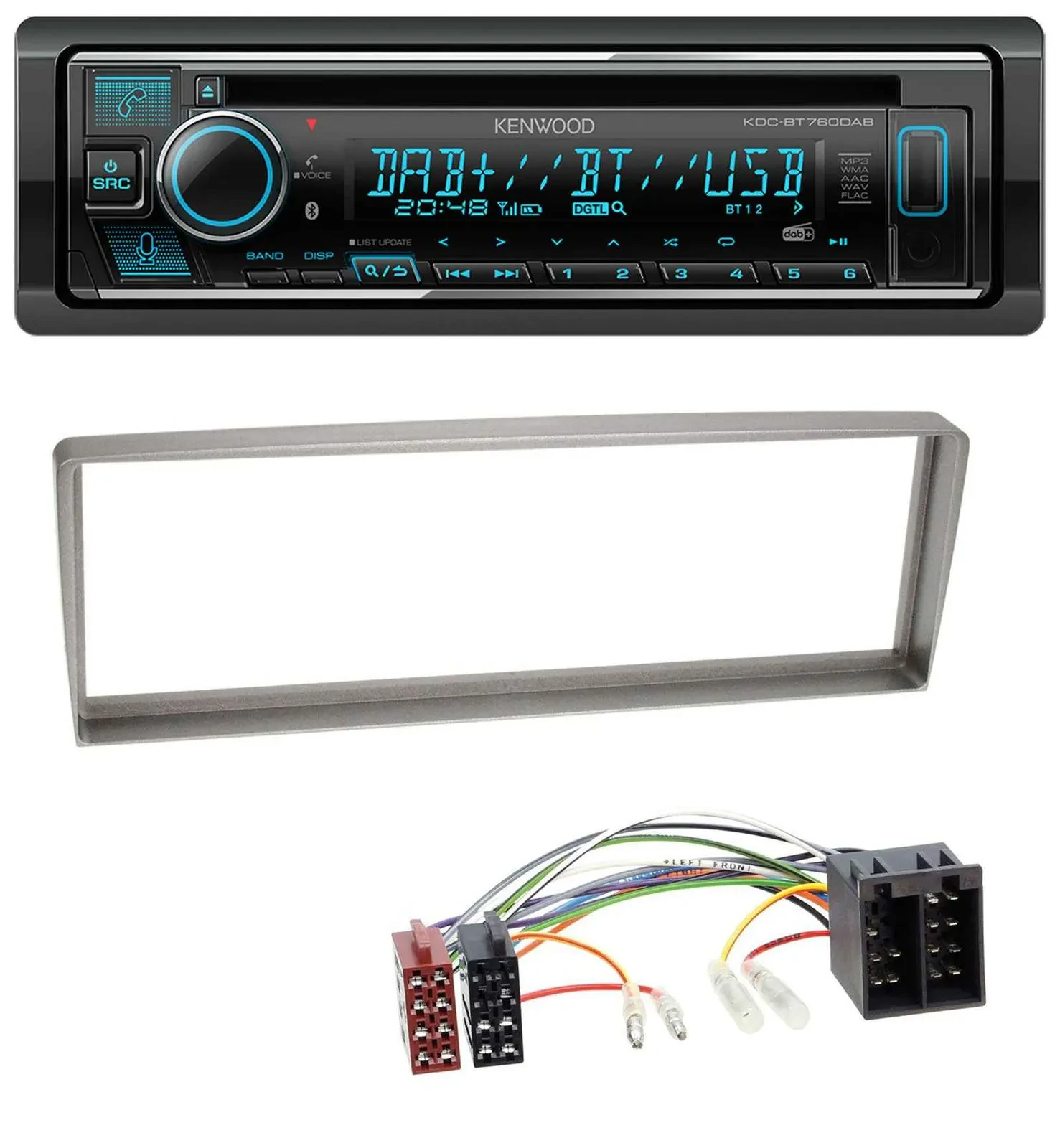 Kenwood MP3 Bluetooth DAB USB CD Autoradio für Alfa Romeo 156 (2003-2005)