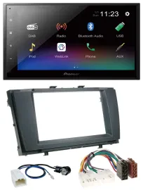 Pioneer USB Bluetooth DAB 2DIN MP3 Autoradio für Toyota Avensis 2009-2015