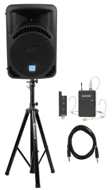 Rockville 12" Church Speaker Sound System w/ Headset Mic For Sermons, Speeches