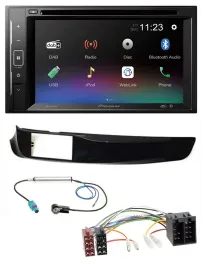 Pioneer Bluetooth MP3 USB 2DIN DAB DVD Autoradio für Alfa Giulietta schwarz glän
