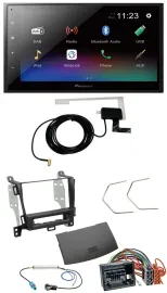 Pioneer DAB MP3 Bluetooth 2DIN USB Autoradio für Opel Zafira ab 12 jet black