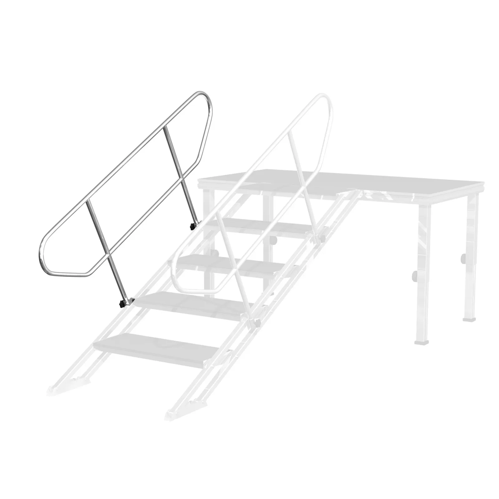 ALU-STAGE Treppengeländer, Kompatibel mit VARIO Treppe, 750x2285x74mm, 3.784kg
