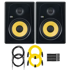 KRK K8-NA Kreate 8" Studio Monitor Reference Speakers Pair w Cables
