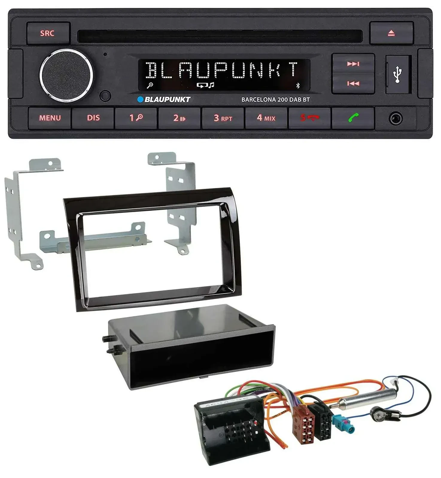Blaupunkt USB DAB CD Bluetooth MP3 Autoradio für Citroen Jumper 06-11 Quadlock p
