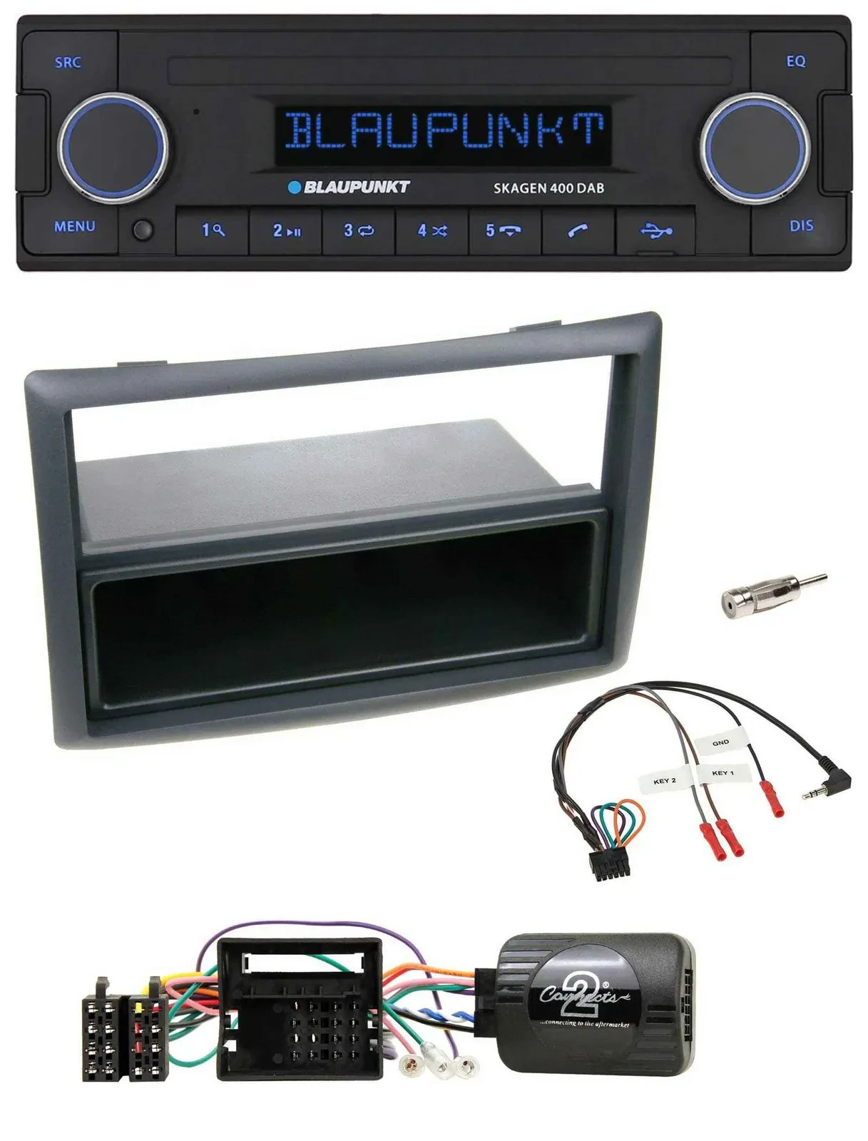 Автомагнитола Blaupunkt DAB, USB, Bluetooth, совместимая с кнопками на руле, для Renault Megane 2009–2012