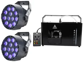 Комплект светового оборудования Chauvet DJ Hurricane Haze 4D + (2) Mini Par UV LED