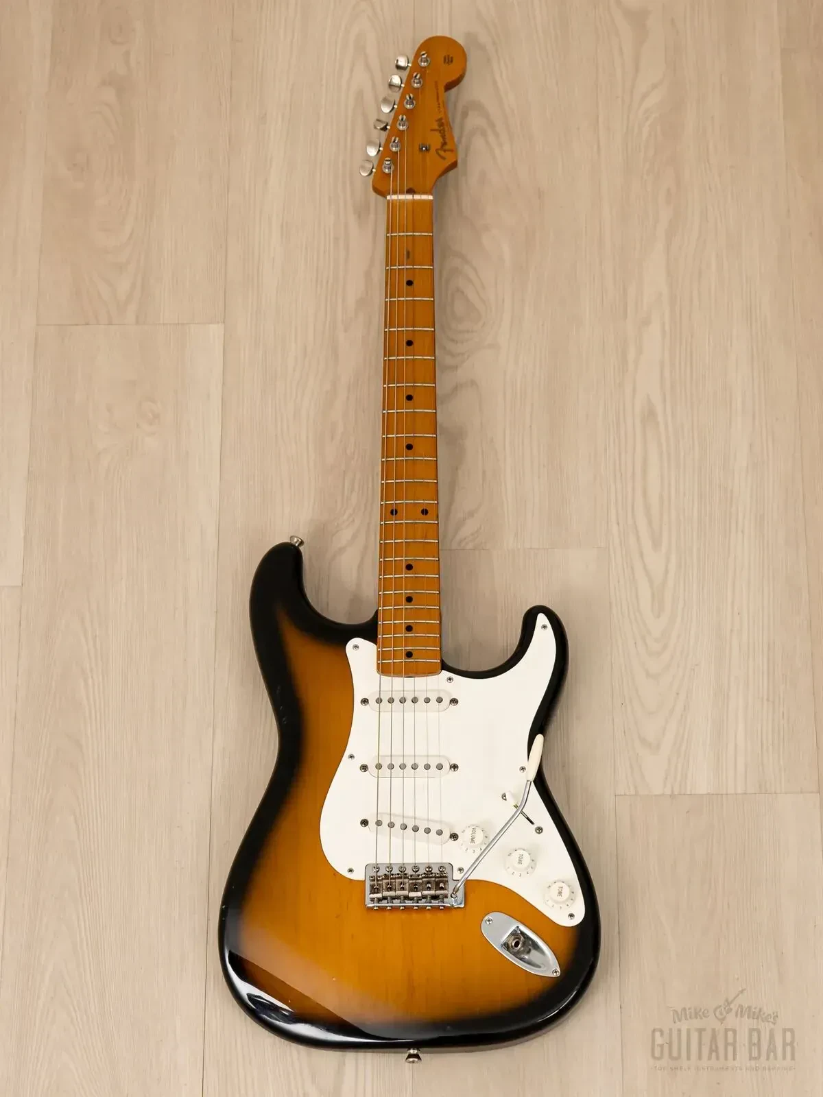 Электрогитара Fender Stratocaster 1957 Vintage Reissue Order Made ST57-53 SSS Sunburst w/gigbag Japan 1995