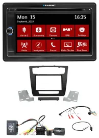 Blaupunkt TMC USB Lenkrad Bluetooth DAB 2DIN Navigation für BMW 1er Aktiv aut. K