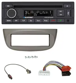 Blaupunkt USB MP3 Bluetooth DAB CD Autoradio für Renault Twingo ab 2015 beige-gr