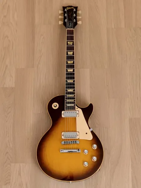 Электрогитара Gibson Les Paul Deluxe Tobacco Sunburst w/case USA 1977