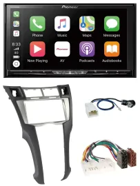 Автомагнитола для Toyota Yaris (2007–2011) Pioneer 2 DIN, MP3, USB, DAB, DVD, Bluetooth