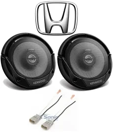 Kenwood 6.5" Factory Door Car Speaker Replacement Kit For 1999-2000 Honda Civic