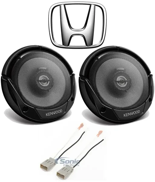 Kenwood 6.5" Factory Door Car Speaker Replacement Kit For 1999-2000 Honda Civic