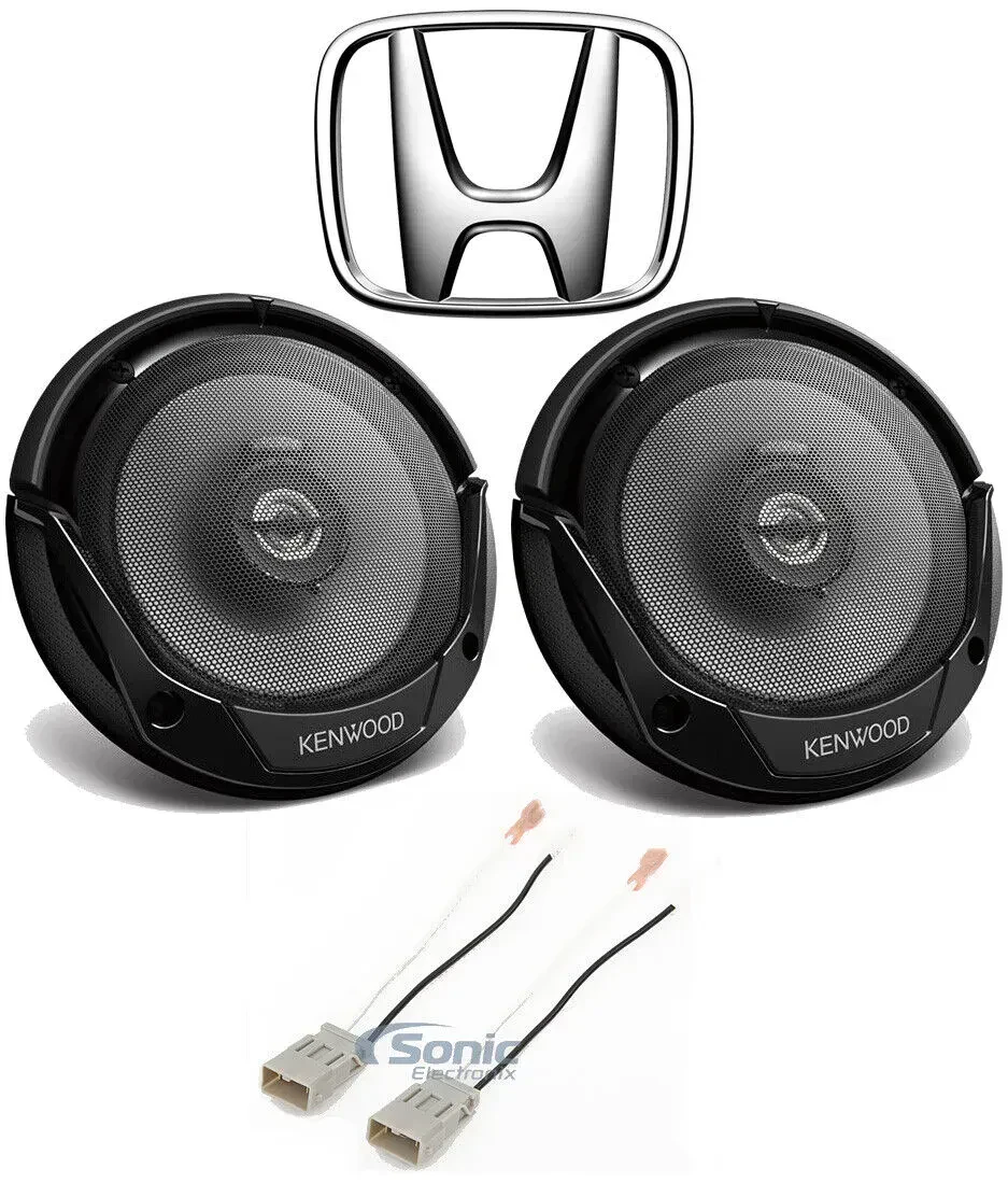 Динамик для автомобиля Kenwood KFC-1666S MET-727800 6.5" (набор) для Honda Civic 1999–2000, для дверей