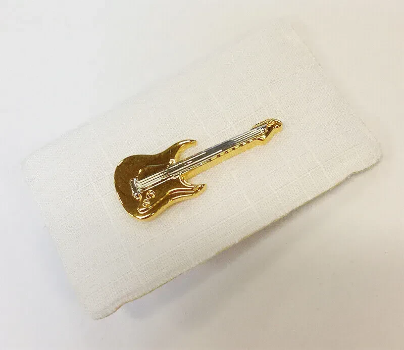Брошь Art of Music A 04 E-Bass/E-Gitarre, золотой