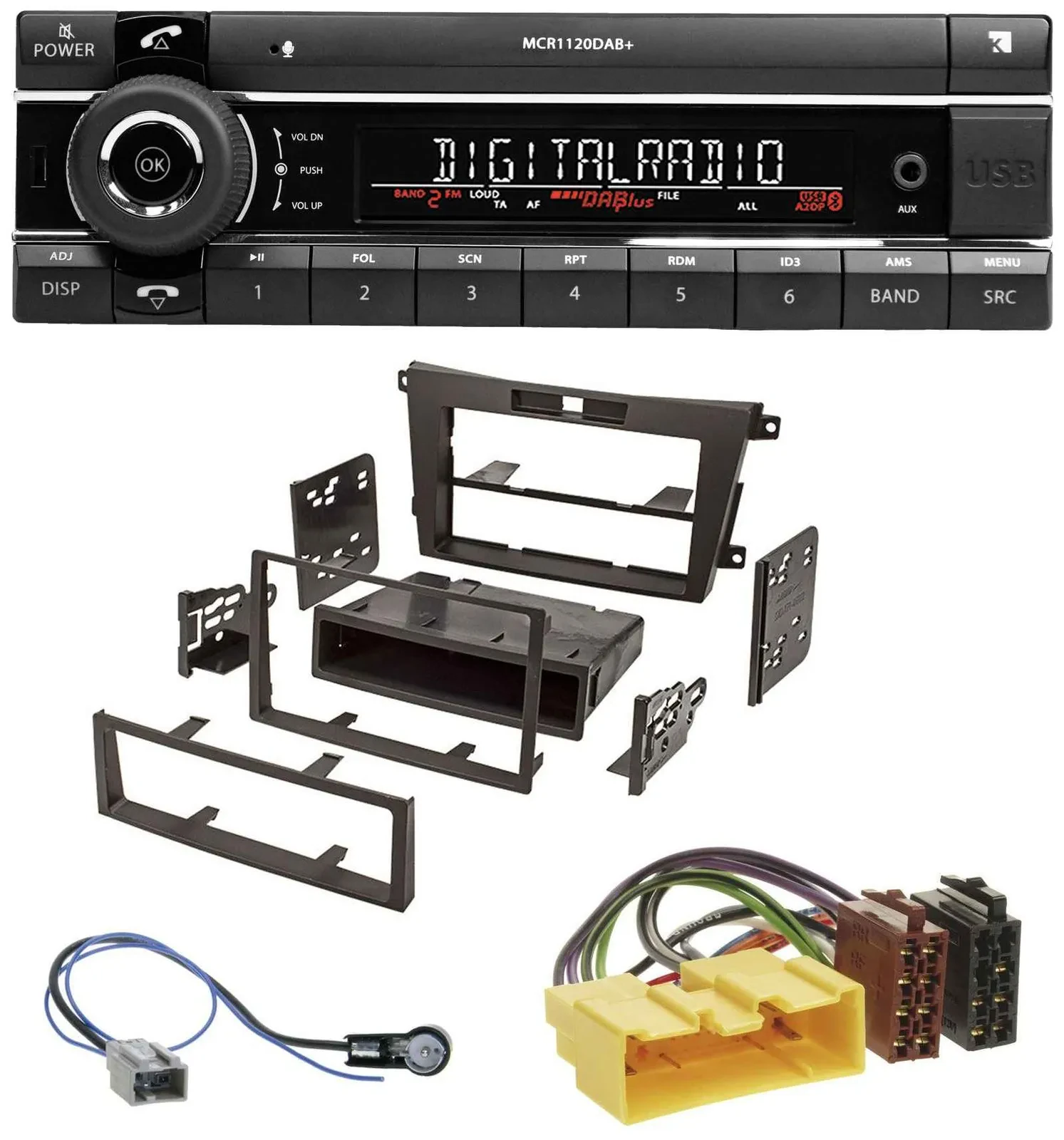 Kienzle Bluetooth MP3 USB DAB Autoradio für Mazda CX-7 (2008-2010)