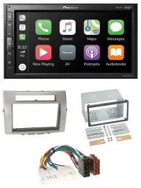 Pioneer USB MP3 DAB 2DIN Bluetooth Autoradio für Toyota Corolla Verso 04-09 silb