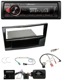 Автомагнитола Pioneer 1DIN DAB USB с поддержкой управления на руле для Opel Astra H, Corsa D, Zafira B