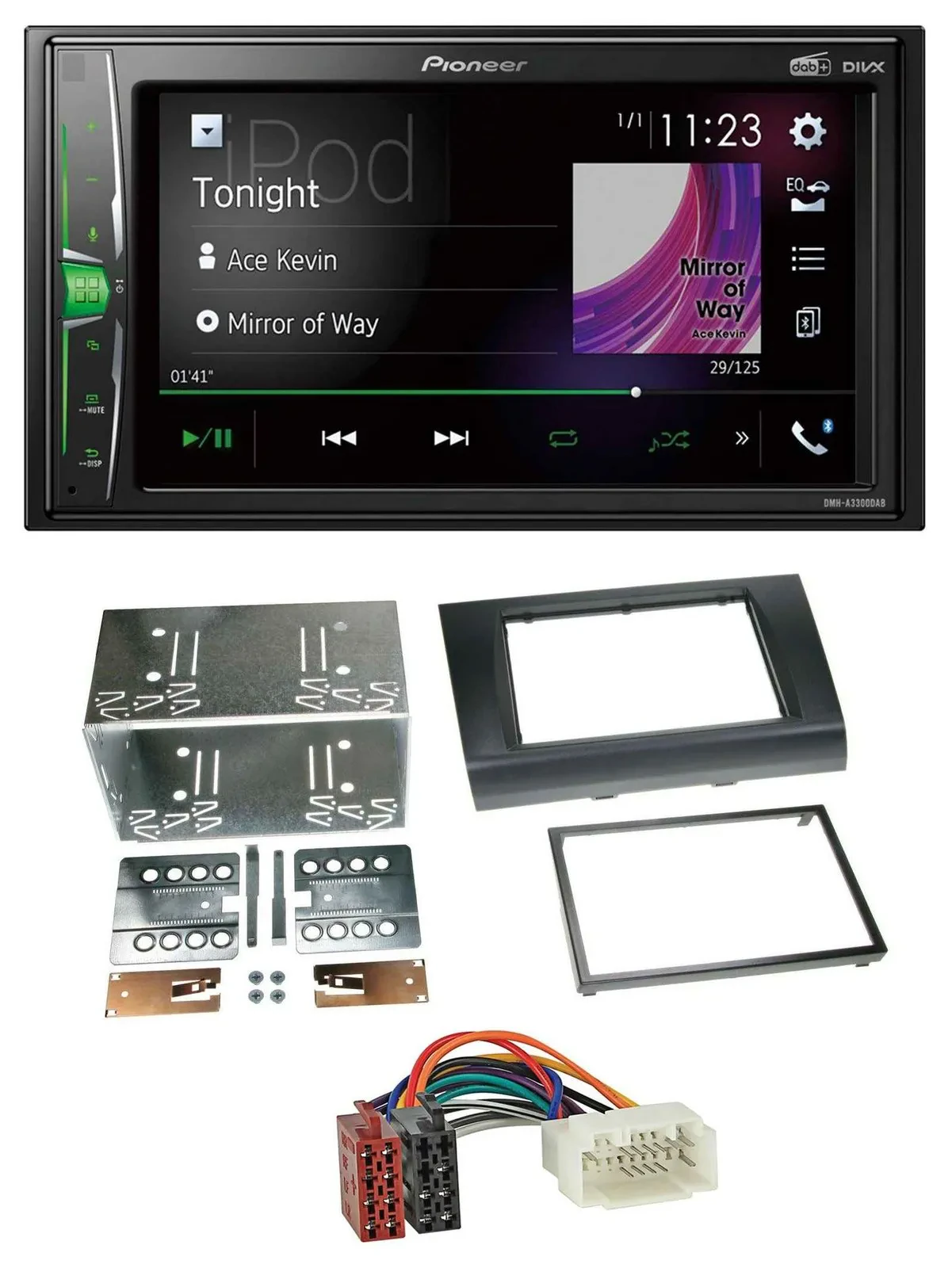 Pioneer 2DIN MP3 DAB USB Bluetooth Autoradio für Suzuki Swift (2005-2010)
