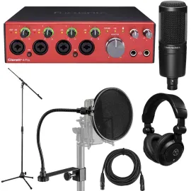 Аудиоинтерфейс Focusrite Clarett+ 4Pre 8-канальный 18-in/8-out (набор)