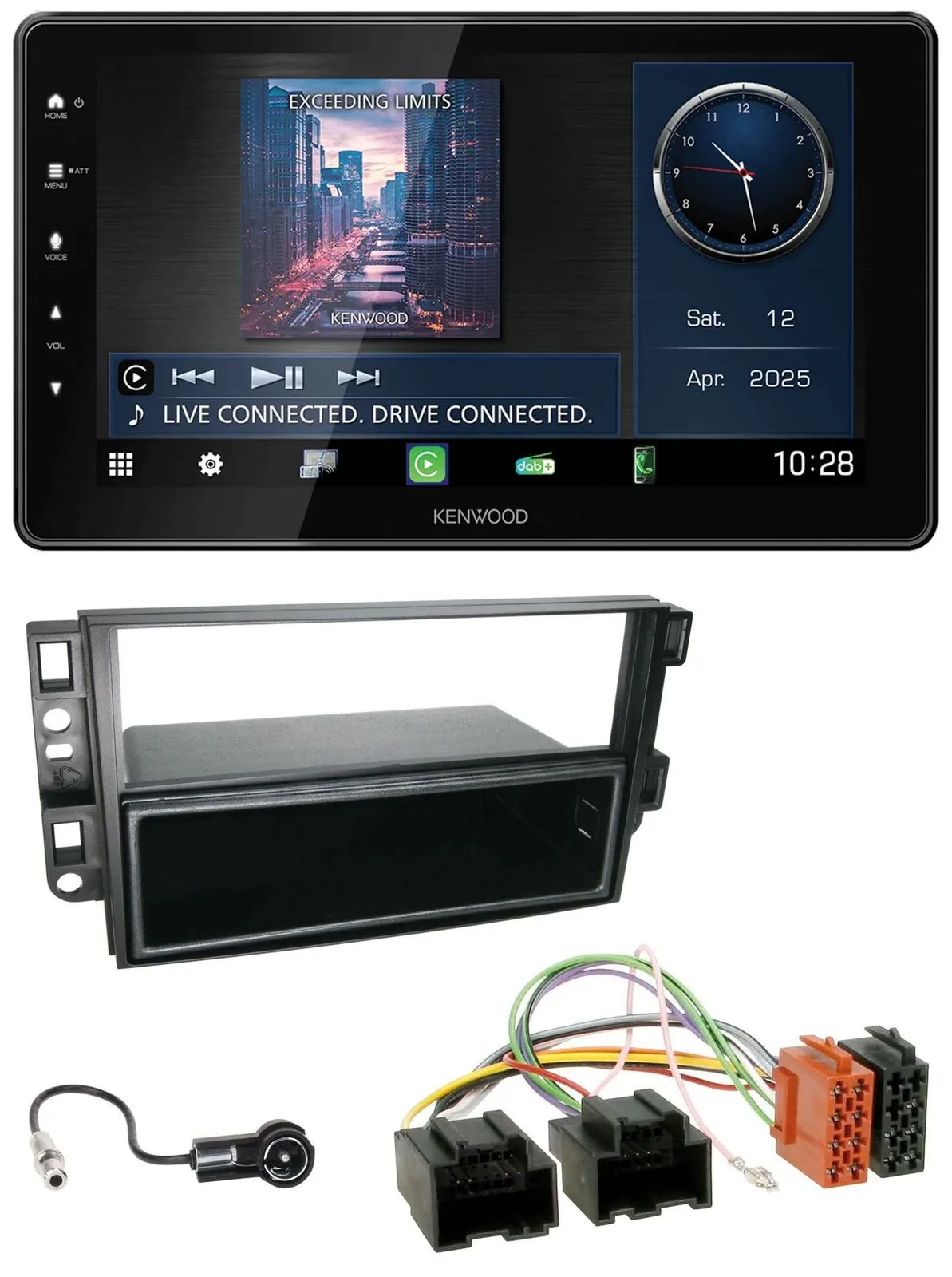 Kenwood MP3 Bluetooth USB DAB Autoradio für Chevrolet Aveo Epica Captiva 06-11