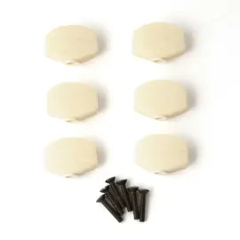 PRS Phase III Tuner Buttons, Faux-bone, w/black screws, (6er set)