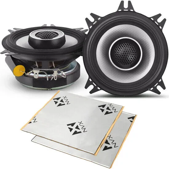 Alpine S2-S40 90W RMS 4" Coaxial Car Speakers with Sound Damping